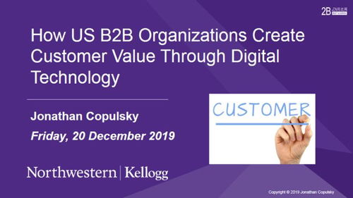 How B2B Enterprises in the U.S. Create Customer Value Through Digital Technologies and Services